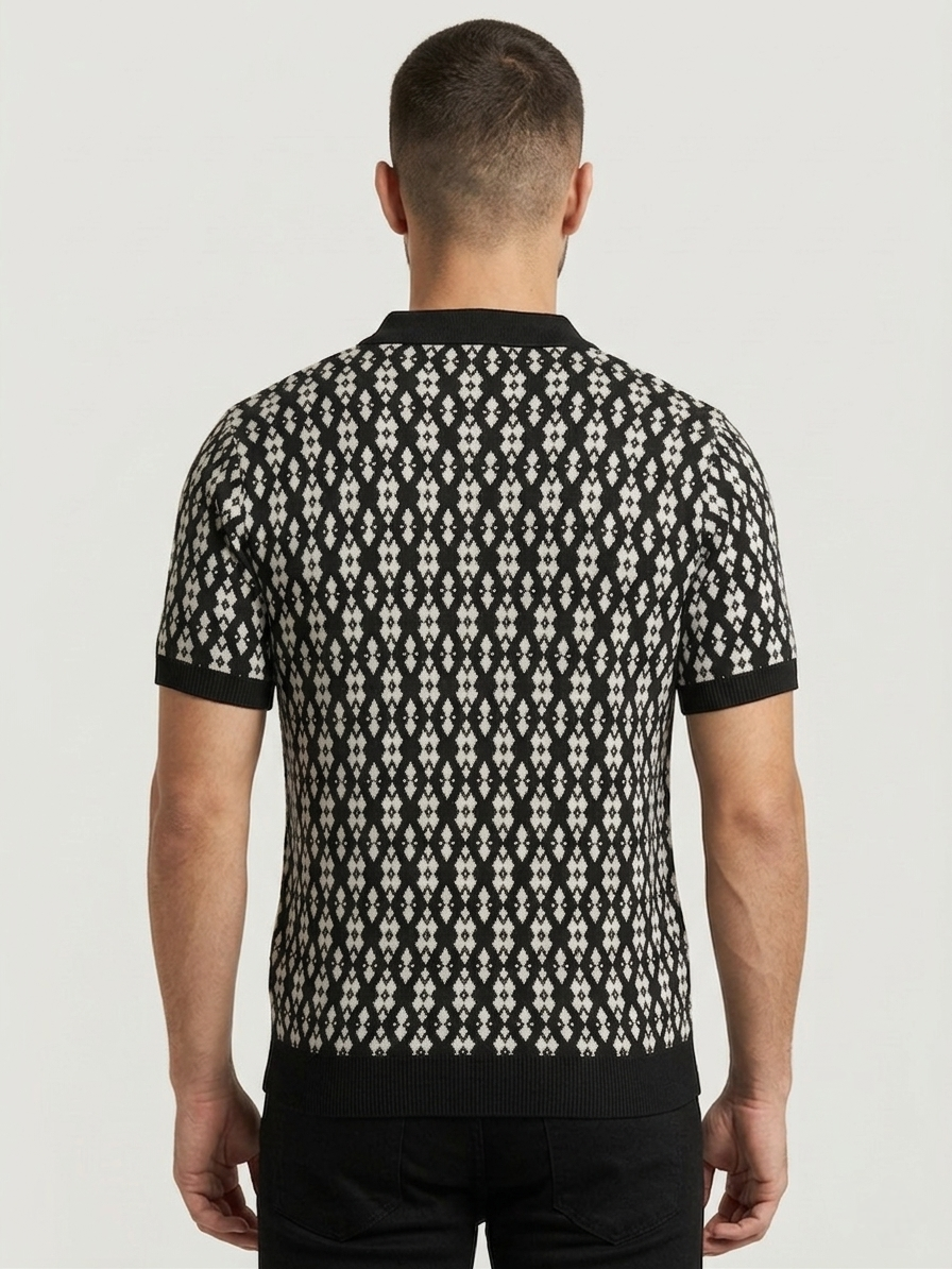 Black Knitted T-shirt
