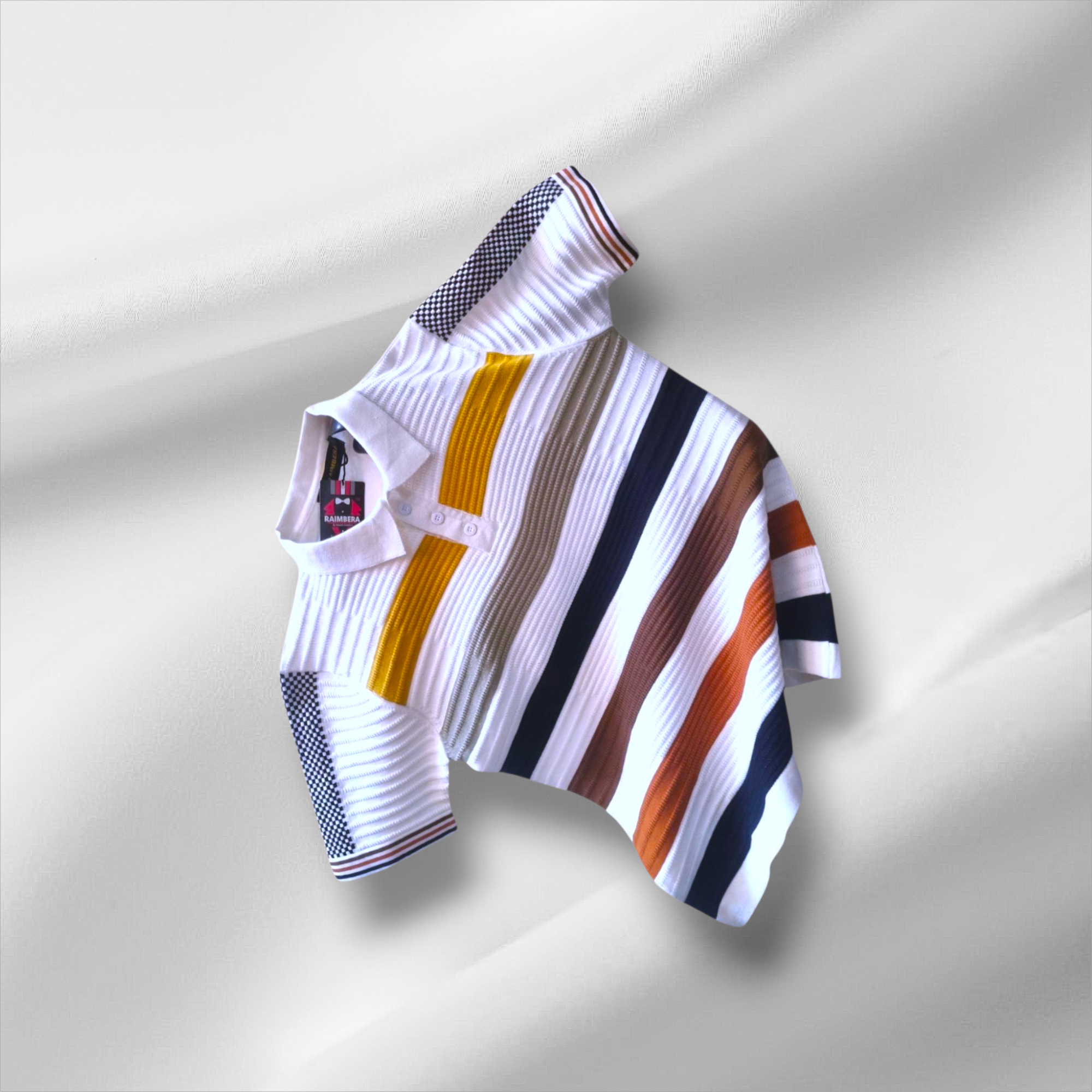 Multicolour Polo Cotton Knitted T-shirt